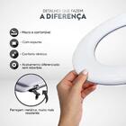 Assento Sanitário Almofadado Carrara Branco Para Vaso Deca Co