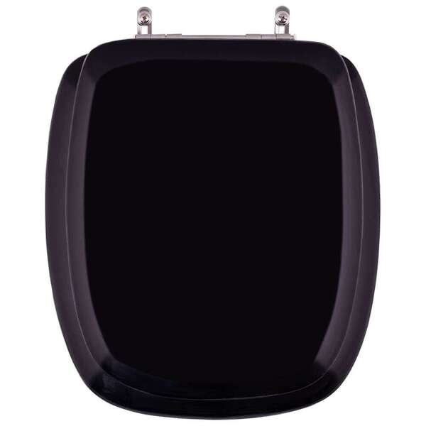 Assento Sanitário Almofadado Carrara Preto Para Louça Deca