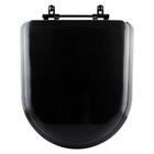 Assento Sanitário Almofadado Carrara Preto Para Louça Deca Co