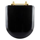 Assento Sanitário Almofadado Carrara Preto Para Louça Deca Co