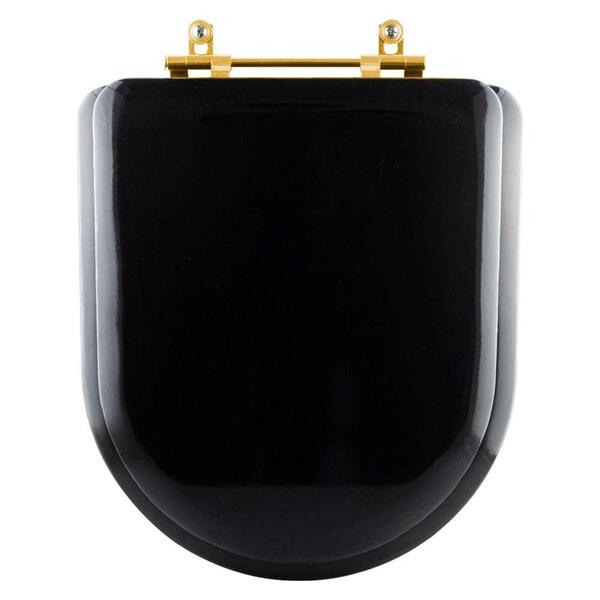 Assento Sanitário Almofadado Carrara Preto Para Louça Deca Co