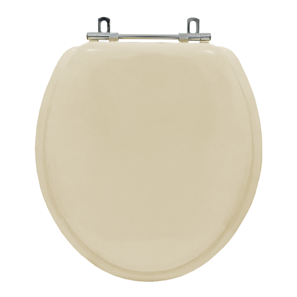 Assento Sanitario Almofadado Convencional Oval Bege Claro
