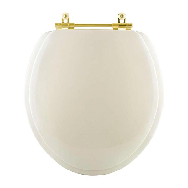 Assento Sanitário Almofadado Convencional Oval Universal Bege