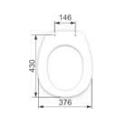 Assento Sanitario Almofadado Deca Aspen Gelo Conv. Astra