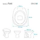 Assento Sanitario Almofadado Fast Branco Para Bacia Deca