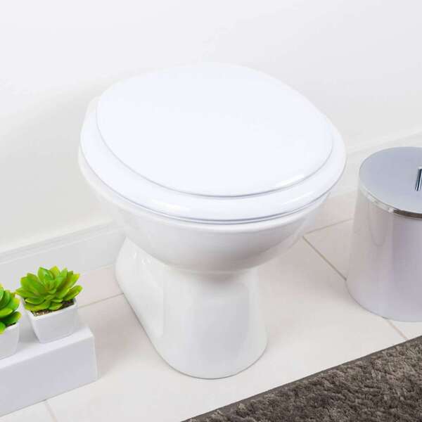 Assento Sanitario Almofadado Flamingo Branco Para Vaso Incepa