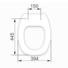 Assento Sanitario Almofadado Incepa Thema Branco Astra