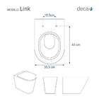 Assento Sanitario Almofadado Link Branco Para Vaso Deca