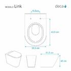 Assento Sanitario Almofadado Link Creme Para Vaso Deca