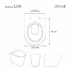 Assento Sanitario Almofadado Link Creme Para Vaso Deca