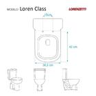 Assento Sanitário Almofadado Loren Class Branco Para Vaso Lor