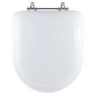 Assento Sanitário Almofadado Meridian Branco Para Vaso Roca