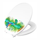 Assento Sanitário Almofadado Oval Decorado Astra Tpk2/d Mata