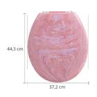 Assento Sanitario Almofadado Oval Marmorizado