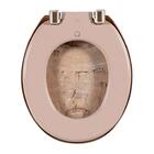 Assento Sanitario Almofadado Oval Marmorizado