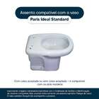 Assento Sanitario Almofadado Paris Branco Para Vaso Ideal Sta