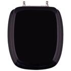 Assento Sanitário Almofadado Primula Preto Para Louça Fiori