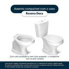 Assento Sanitario Almofadado Ravena Creme Para Bacia Deca