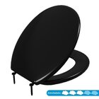 Assento Sanitário Almofadado Slim Astra Preto