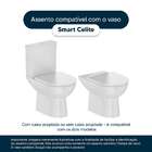 Assento Sanitário Almofadado Smart Branco Para Vaso Celite
