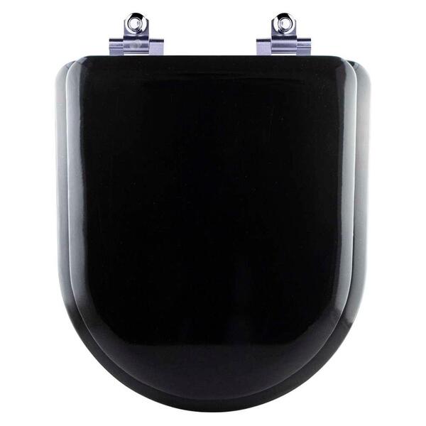 Assento Sanitário Almofadado Soft Close Carrara Preto Para De