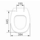 Assento Sanitário Almofadado Thema Branco Convencional Pp