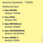 Assento Sanitário Almofadado Thema Branco Convencional Pp