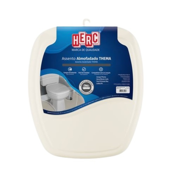 Assento Sanitário Almofadado Thema Herc - Bege