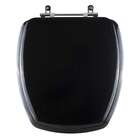 Assento Sanitário Almofadado Thema Preto Para Vaso Incepa