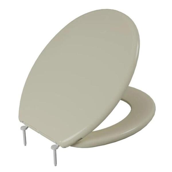Assento Sanitario Almofadado Universal Oval Astra Slim Bege