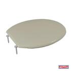 Assento Sanitario Almofadado Universal Oval Astra Slim Bege