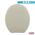 Assento Sanitario Almofadado Universal Oval Astra Slim Bege