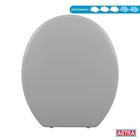 Assento Sanitario Almofadado Universal Oval Astra Slim Cinza