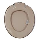 Assento Sanitário Almofadado Universal Oval Creme