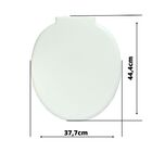 Assento Sanitário Almofadado Universal Oval Creme