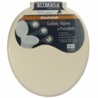 Assento Sanitário Almofadado Universal Oval Creme