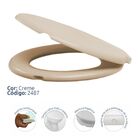 Assento Sanitário Almofadado Universal Oval Creme