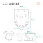 Assento Sanitario Almofadado Valentina Marfim (bege Claro) Pa