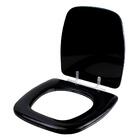 Assento Sanitário Almofadado Versato Preto Para Louça Celite