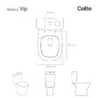 Assento Sanitário Almofadado Vip Branco Para Vaso Celite