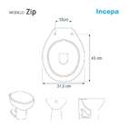 Assento Sanitário Almofadado Zip Branco Para Vaso Incepa