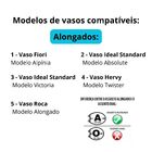 Assento Sanitário Alongado Roca Pp Soft Close Branco Tupan