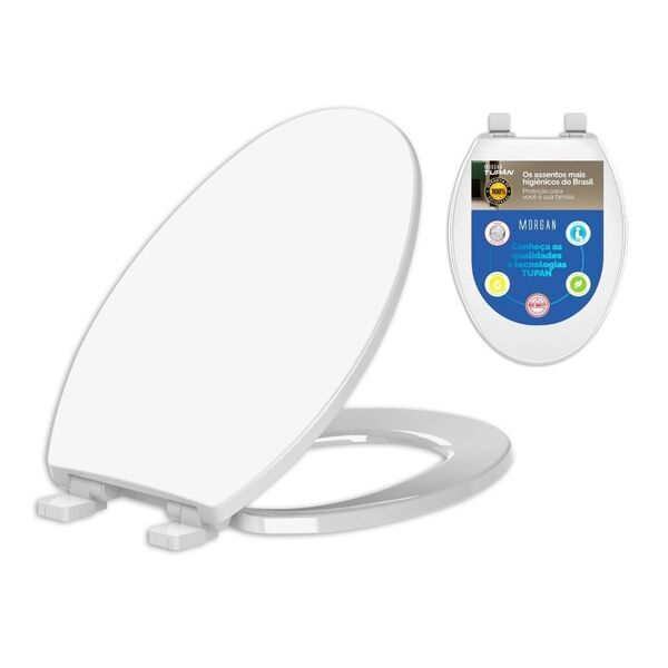 Assento Sanitário Alongado Roca Pp Soft Close Branco Tupan