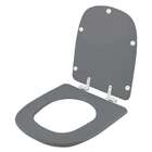 Assento Sanitário Amortecido Ibiza Ambar (cinza Escuro) Para