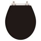 Assento Sanitário Angra Preto Para Vaso Ideal Standard
