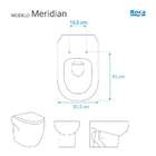 Assento Sanitario Antibacteriano Meridian Branco Para Roca