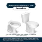 Assento Sanitario Antibacteriano Ravena Branco P/ Vaso Deca