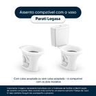 Assento Sanitario Antimicrobiano Parati Branco Para Vaso Loga
