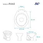 Assento Sanitário Araxa Verde Para Vaso Santa Clara