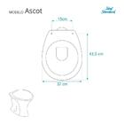 Assento Sanitário Ascot Azul Cobalto Para Vaso Ideal Standard